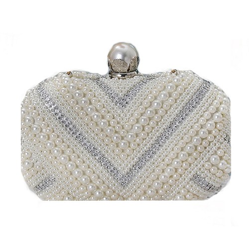 Women pearl clutch - clutch, bag