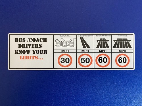 Speed limit bus coach - limit, lorry