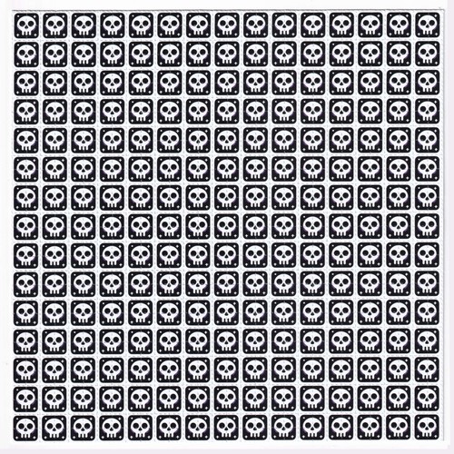 Skull blotter art - blotter, acid