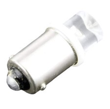 White 9mm BA9S Cap LED Bulb