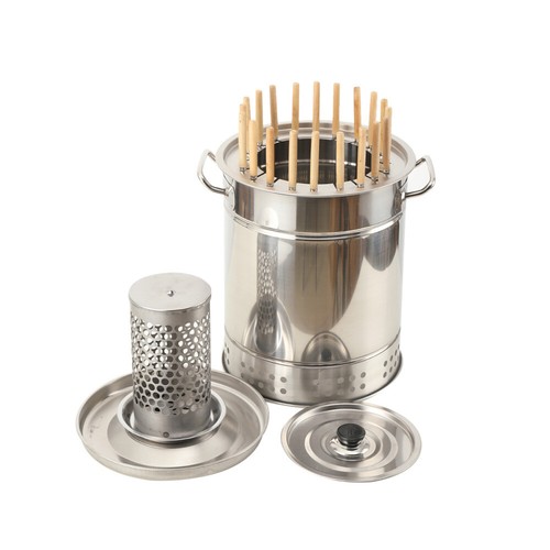 Steel barbecue grill bucket - steel,