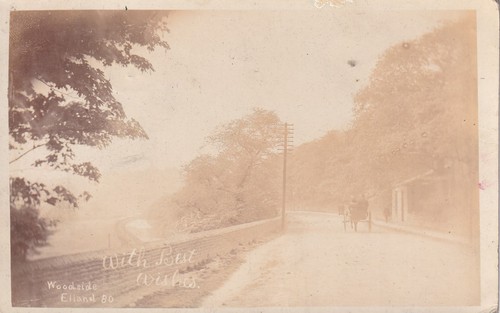 Elland rppc 1906 - elland, near