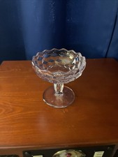 Fostoria Glass Cubist Sunkist