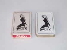Vintage Page 3 playing cards