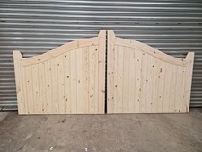 Framed wooden drive way gate