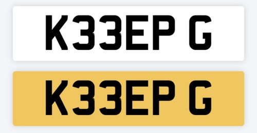Keeper private number plate - keeper,
