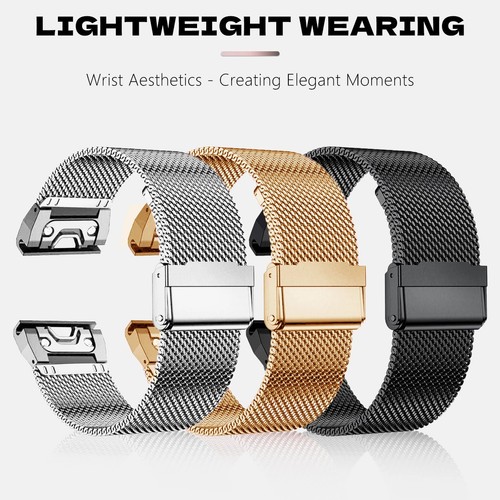 Stainless steel milanese watch - steel,