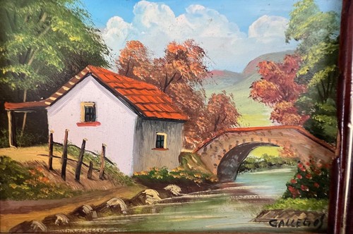 Italian oil painting landscape - painting,