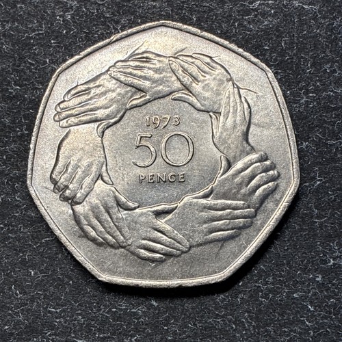1973 eec 50p - eec, coin