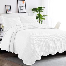 3 Piece Quilted Bedspread Bed