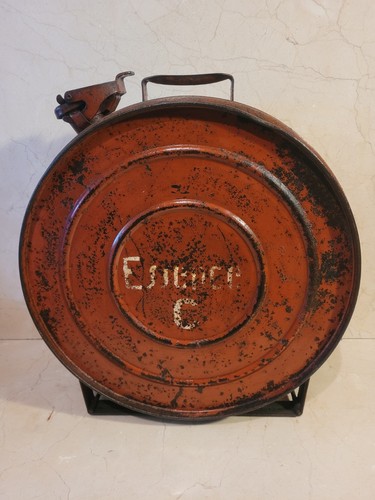 Vintage metal petrol can - metal,