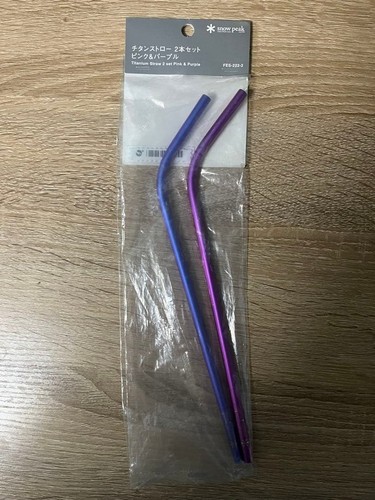 Snow peak titanium straw pink - peak,