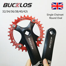 Single Speed Crankset 32-42T, 170mm Square Crank Arm, Alu, Narrow Wide Chainring