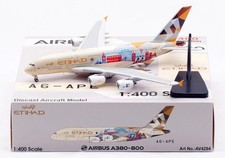 Aviation 400 Etihad Airways A6-APE Airbus A380-800 Model Aircraft