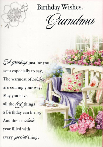 Grandma birthday card - grandma,