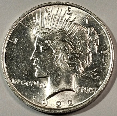 1922 peace dollar condition - peace, ms
