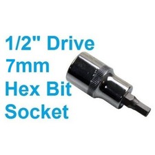 7mm HEX BIT / ALLEN KEY SOCKET by US PRO TOOLS 1/2" Drive