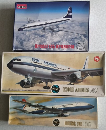 144 airliner model kit lot - airliner,