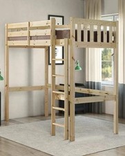 Eldon Heavy Duty High Sleeper Pine Bunk Bed