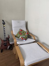 Ikea Poang Chair & footstool