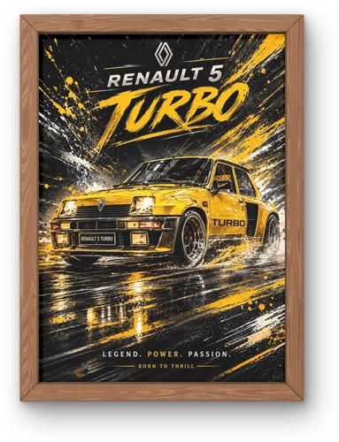 Renault turbo poster - a4,