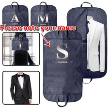 Personalised name Text - Clothes Cover Breathable Travel Suit Garment Dress Bag