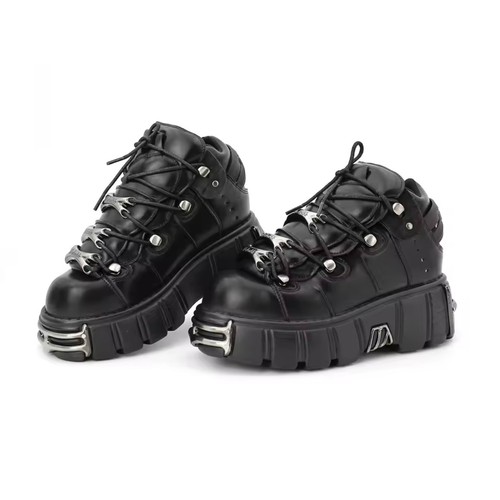 Womans mens black platform - mens,