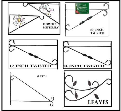 Hanging basket brackets - hanging, strong