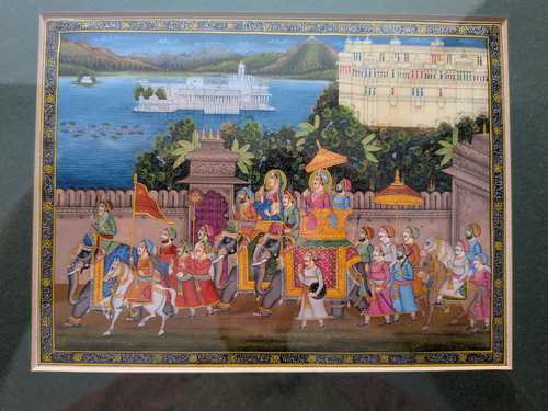 Handpainted indian miniature - handpainted,