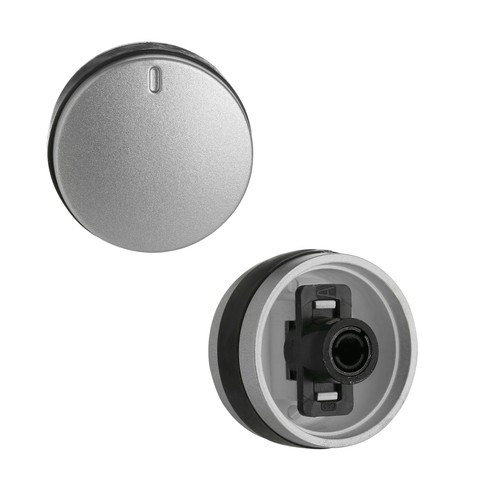 Lamona hob knob silver switch - hob,
