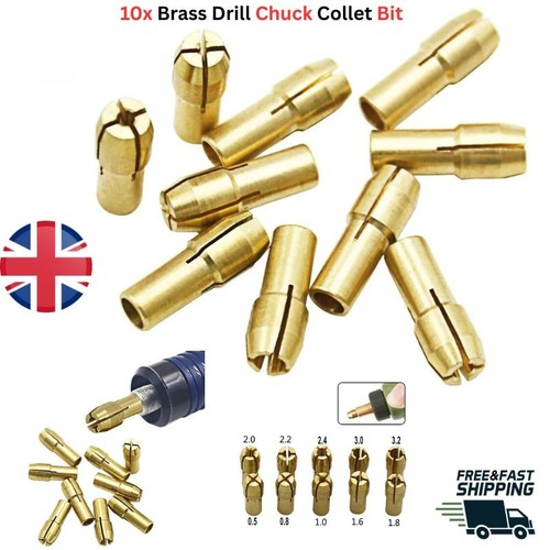 10x brass drill chuck - brass, collet