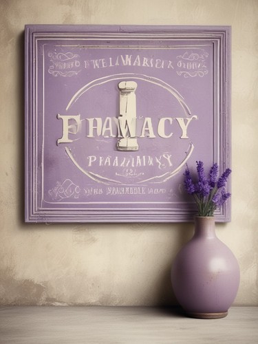 Vintage pharmacy sign french - pharmacy,