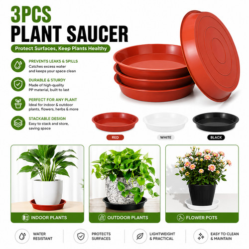 Plant pot saucers black - saucers,