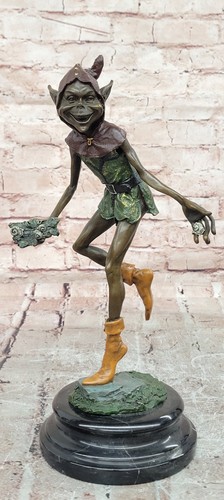 Colorful bronze garden - garden, goblin