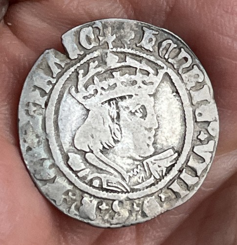 Henry viii hammered silver - hammered,