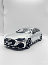 2020 Audi RS4 Avant 1/18 - Miniature Metal Resin Car - Silver Color -