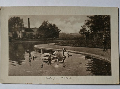 Vintage postcard castle - postcard,, park