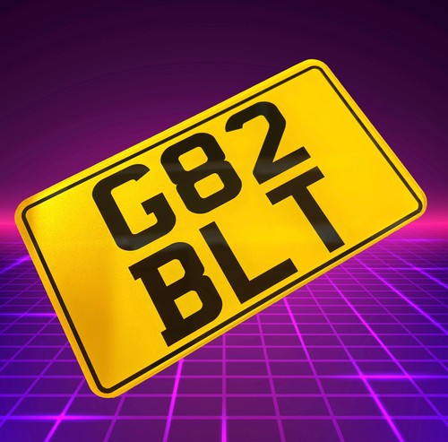 Small 7x4 number plate - small,