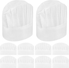 10 Pack Kids Chef Hat,Paper