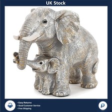 Elegant Silver Elephant Statue