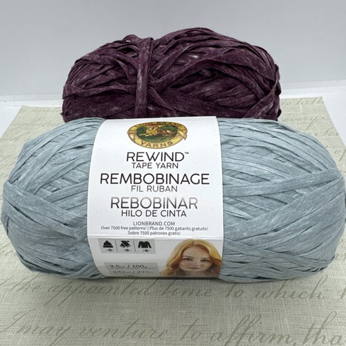 Rewind tape yarn ball - tape, yarn.