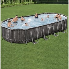 Swimming Pool​ Bestway 20ft x 12ft LARGE Steel Frame With Filter Pump and Ladder