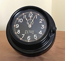 SHIP WATCH - US NAVY - MARK I 1942 - CHELSEA - 8” CLOCK - ORIGINAL - INTACT