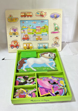 Melissa & Doug Magnetic Wooden Dress Up Horse & Peg Jigsaw