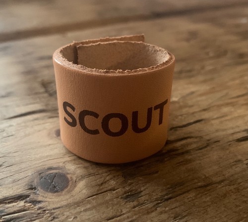 Leather scout woggle - scout,