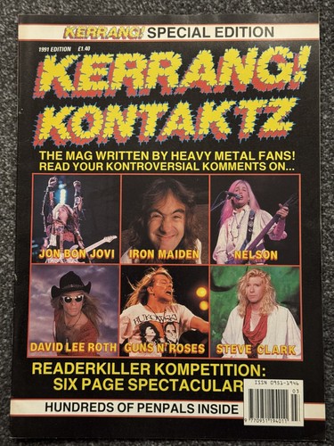 Kerrang kontaktz 1991 - kontaktz,