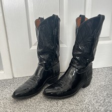 Black patent leather cowboy - patent,