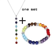 Chakra healing necklace - necklace, &