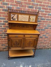 Antique Mahogany Sideboard / Cheffioneer - Dresser - Ornate - WE DELIVER