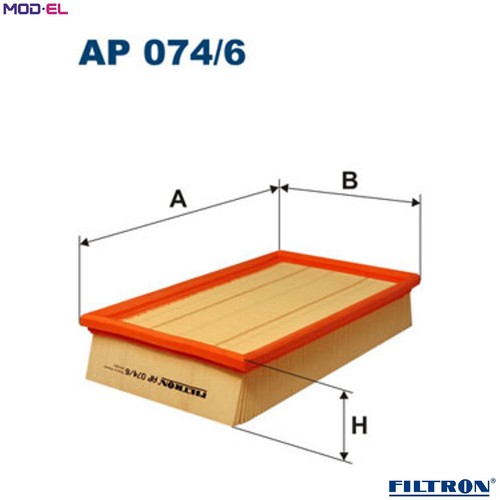 Air filter 074 for - air, 074/6